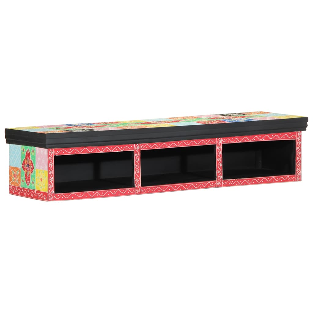 TV-Schränk mit Regal Mehrfarbig 100 x 30 x 22 cm Holzwerkstoff
