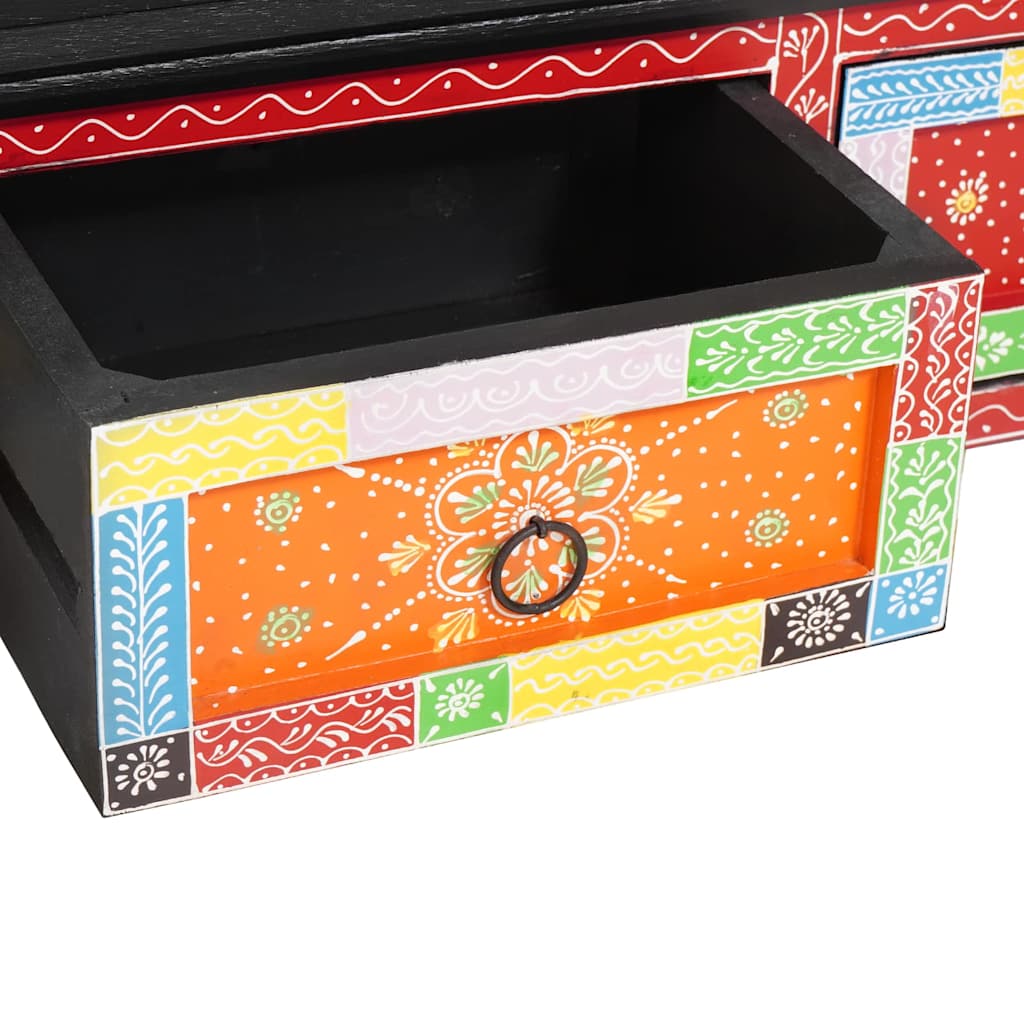 TV-Schränk Mehrfarbig 100 x 30 x 24 cm Massivholz Mango