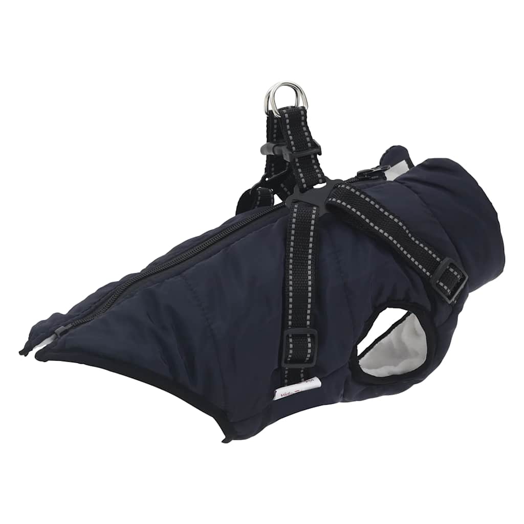Hundemantel Geschirr Wasserdicht Reflektierend Marineblau L28