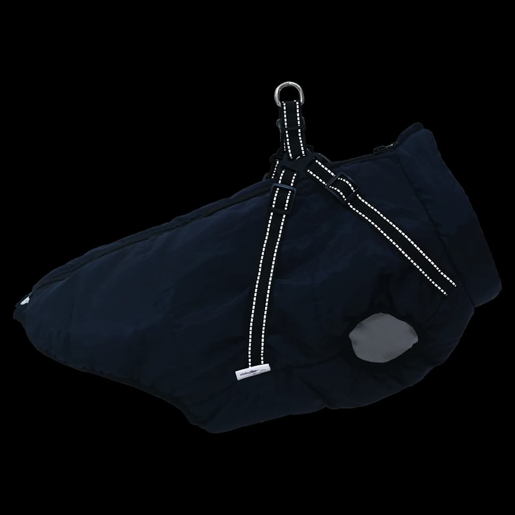 Hundemantel Geschirr Wasserdicht Reflektierend Marineblau L44