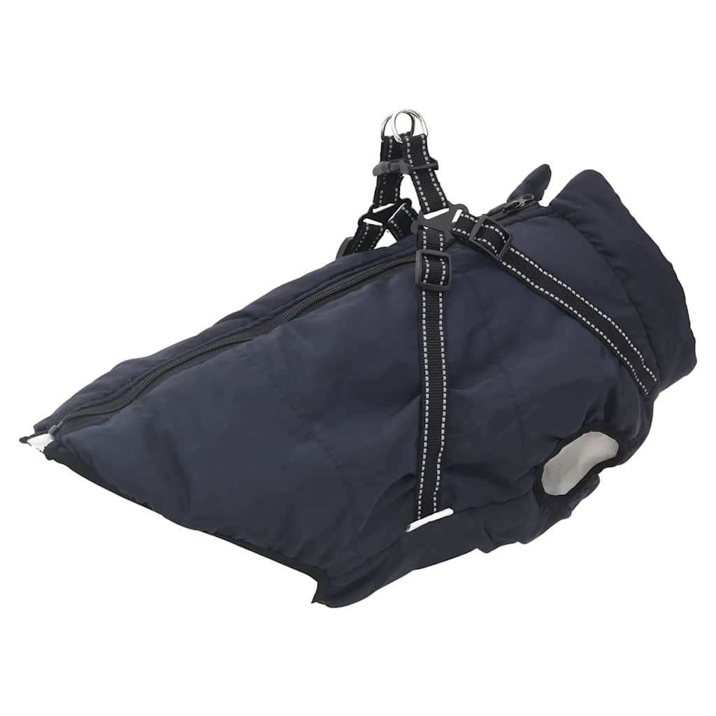 Hundemantel Geschirr Wasserdicht Reflektierend Marineblau L48