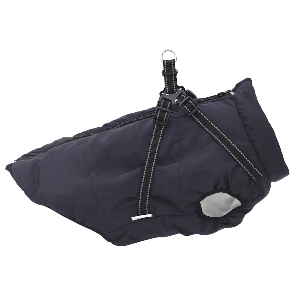 Hundemantel Geschirr Wasserdicht Reflektierend Marineblau L48