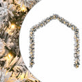 Weihnachtsgirlande mit LED-Lichtern Grün 5 m PVC
