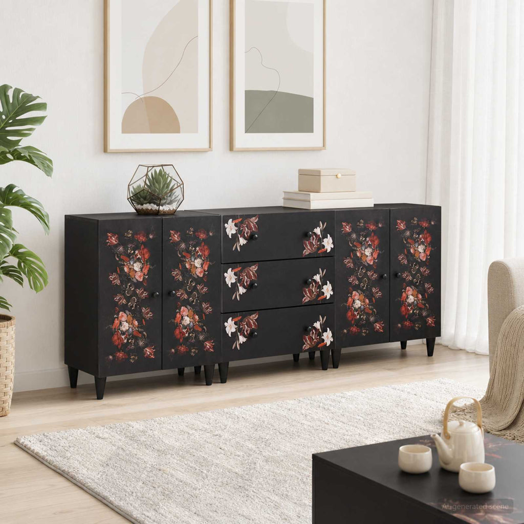 Stauraumschränke 3 Stk. 180 x 33 x 75 cm Massivholz Mango