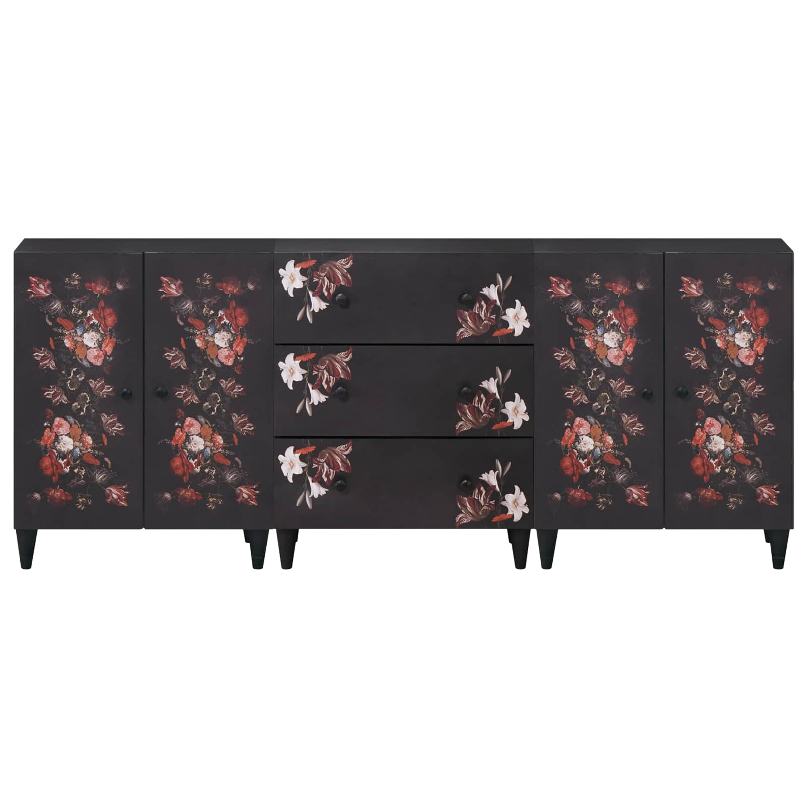 Stauraumschränke 3 Stk. 180 x 33 x 75 cm Massivholz Mango