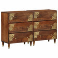 Sideboard 2 pcs Honigbraun 60 x 33 x 75 cm Massivholz Mango