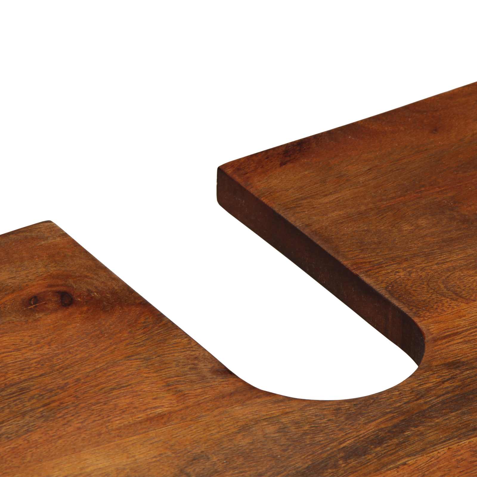 Badezimmerschrank-Set mit Tür 4 pcs Honigbraun Massivholz Mango