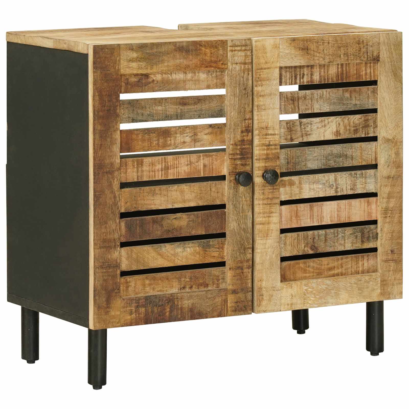 Badezimmerschrank-Set 3 Stk. Natur 38 x 33 x 160 cm