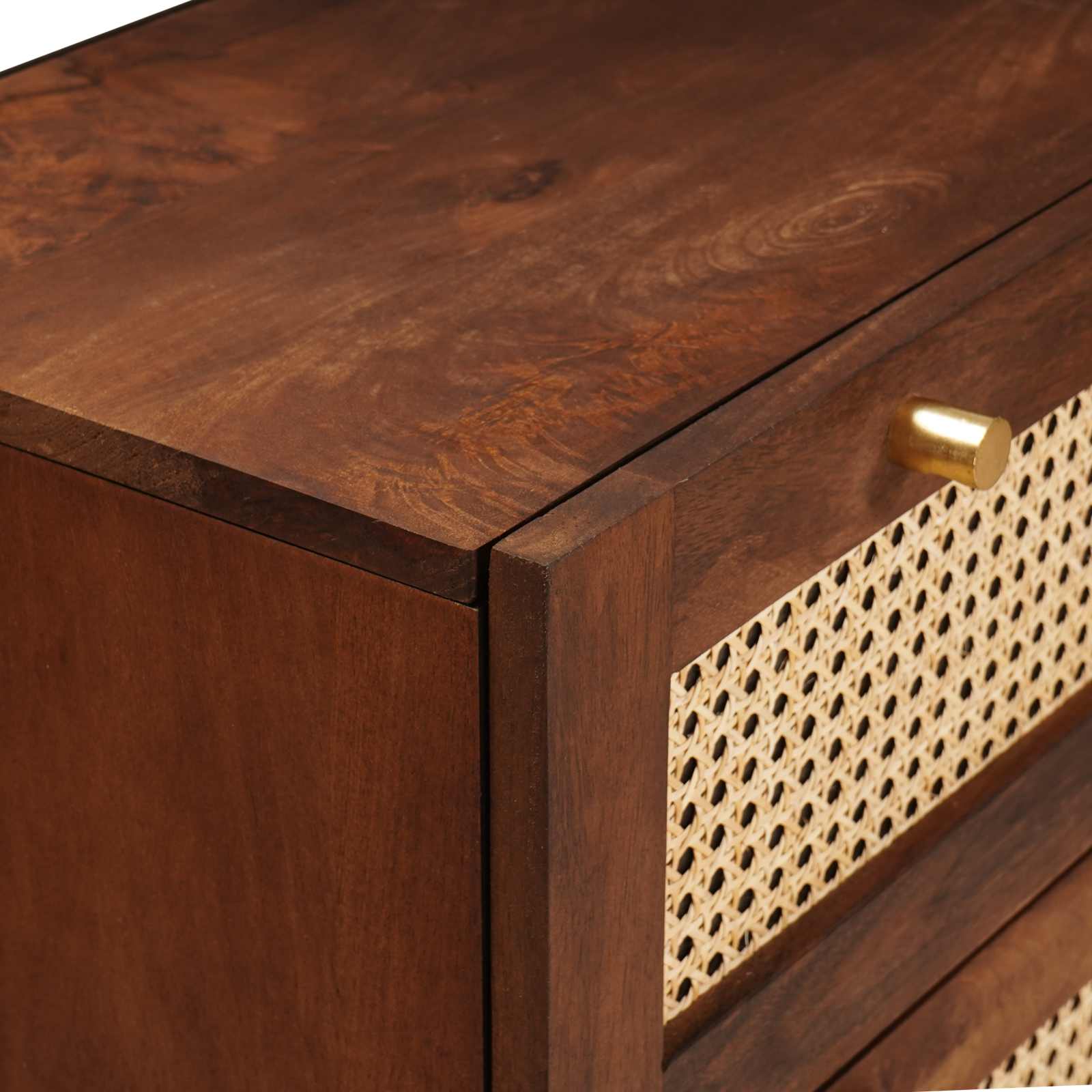 Sideboard Set 2 pcs Braun 60 x 33,5 x 75 cm Massivholz Mango