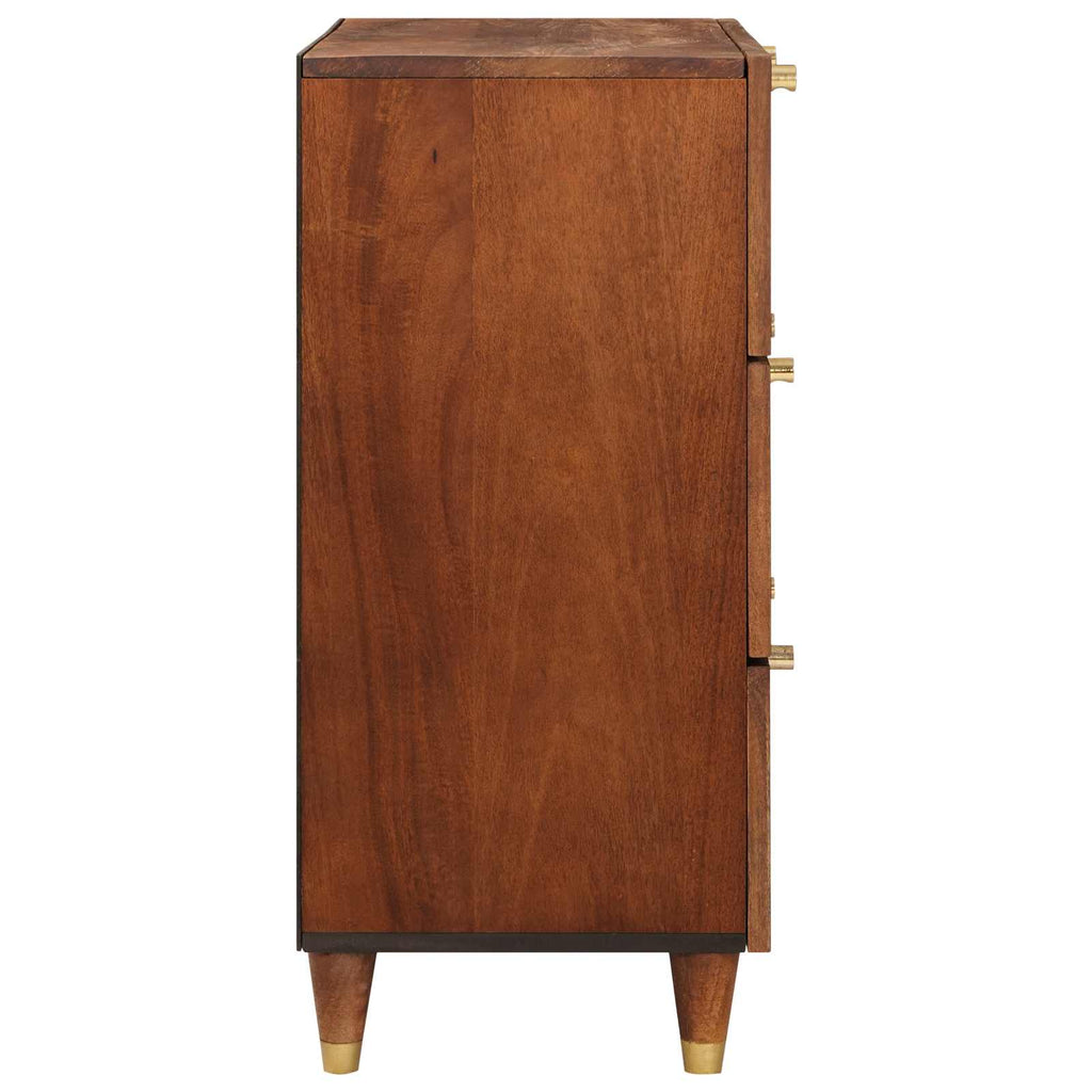 Sideboard Set 2 pcs Braun 60 x 33,5 x 75 cm Massivholz Mango