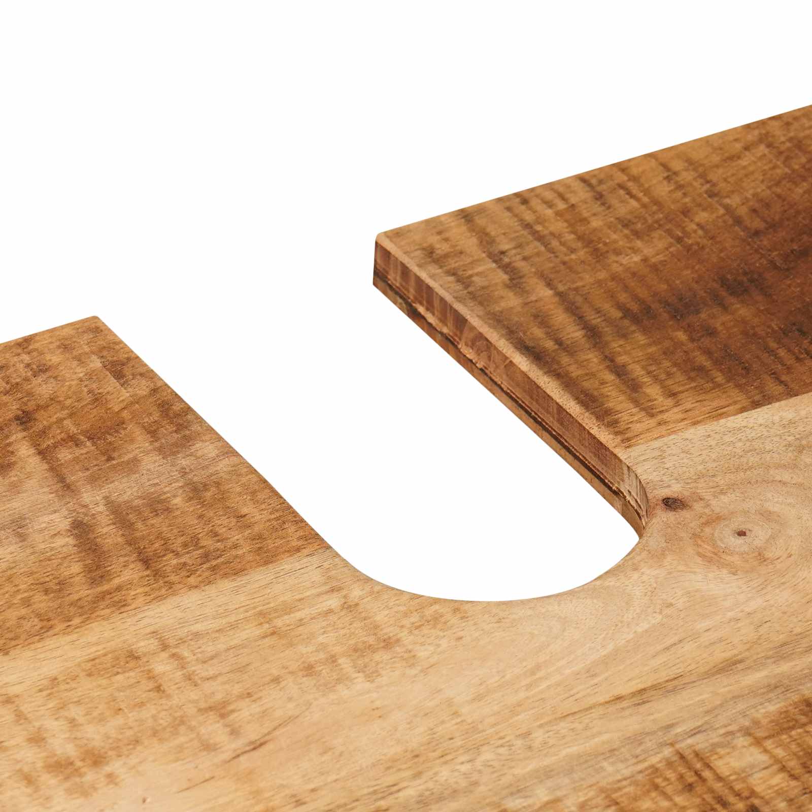 Badezimmerschrank-Set Wandmontiert 2 pcs Massivholz Mango