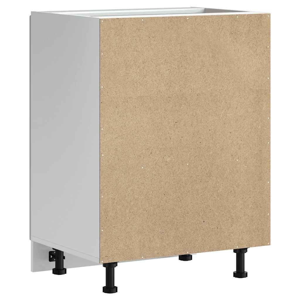 Spülenunterschrank Kalmar Hochglanz-Weiß 60x46x81,5 cm