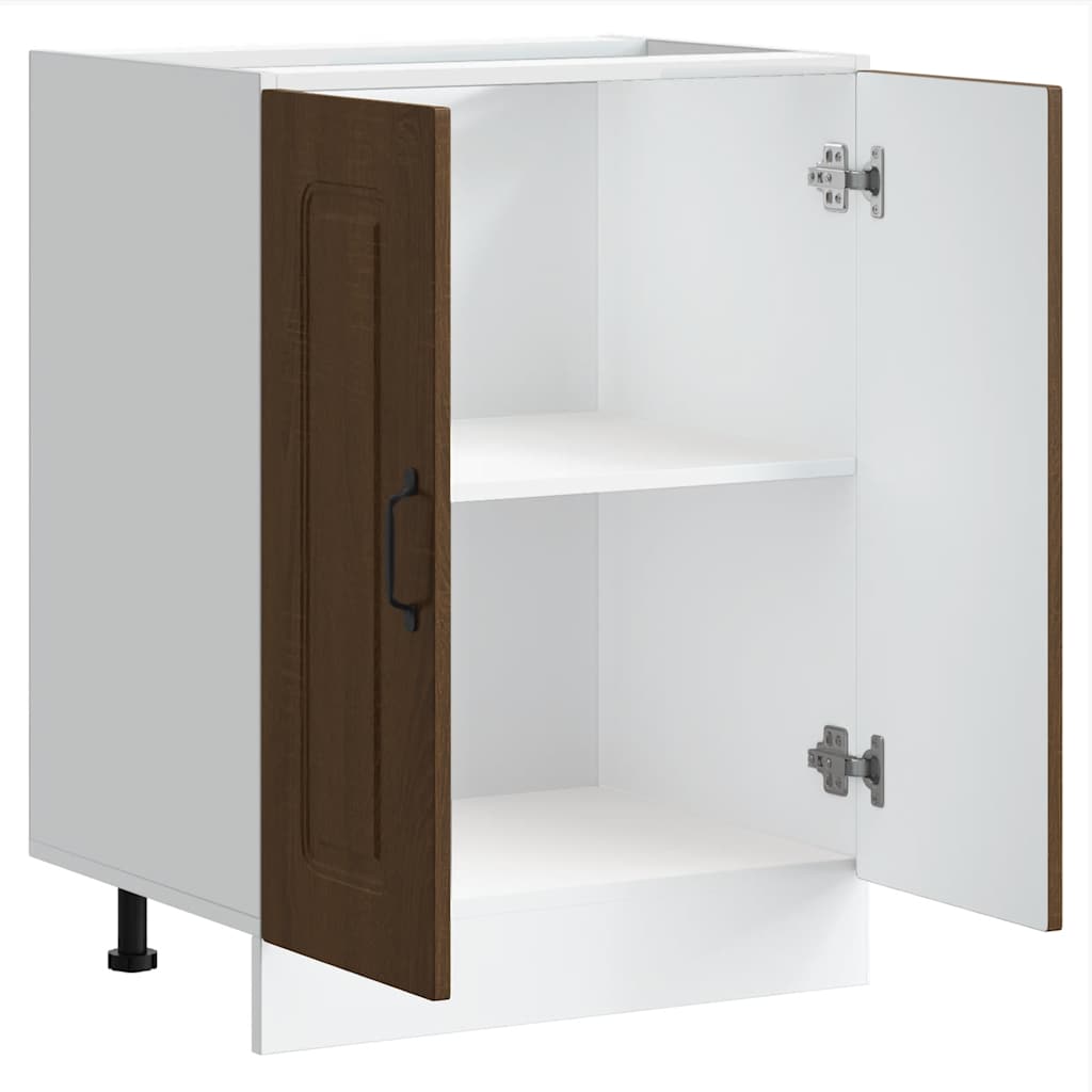 Spülenunterschrank Kalmar Braun Eichen-Optik 60x46x81,5 cm