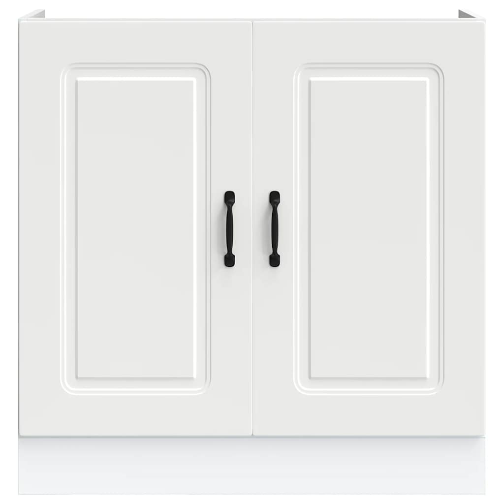 Spülenunterschrank Kalmar Weiß 80x46x81,5 cm Holzwerkstoff
