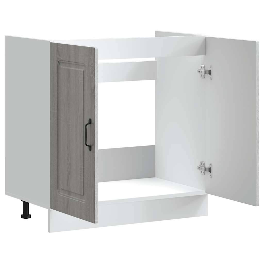 Spülenunterschrank Kalmar Grau Sonoma 80x46x81,5 cm