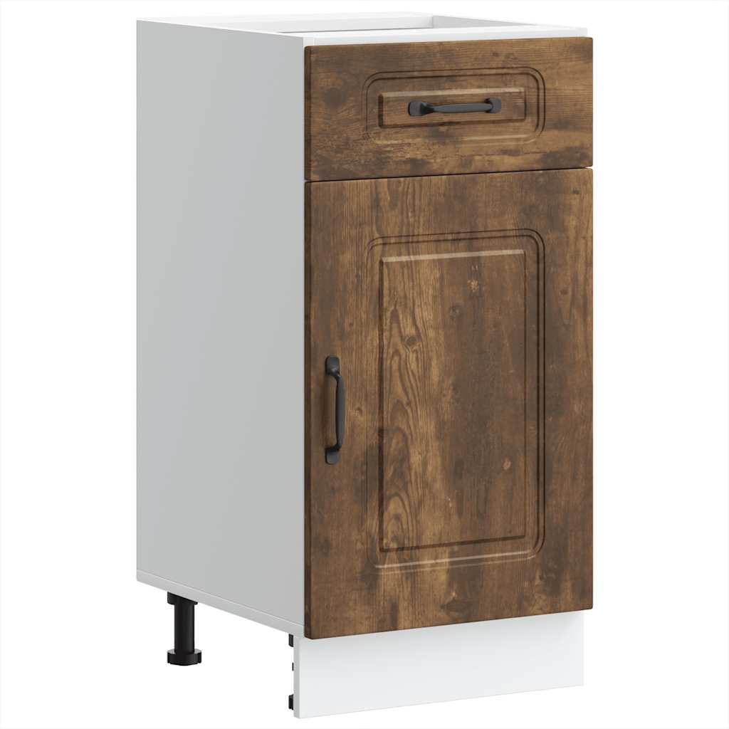 Küchenunterschrank Kalmar Räuchereiche Holzwerkstoff