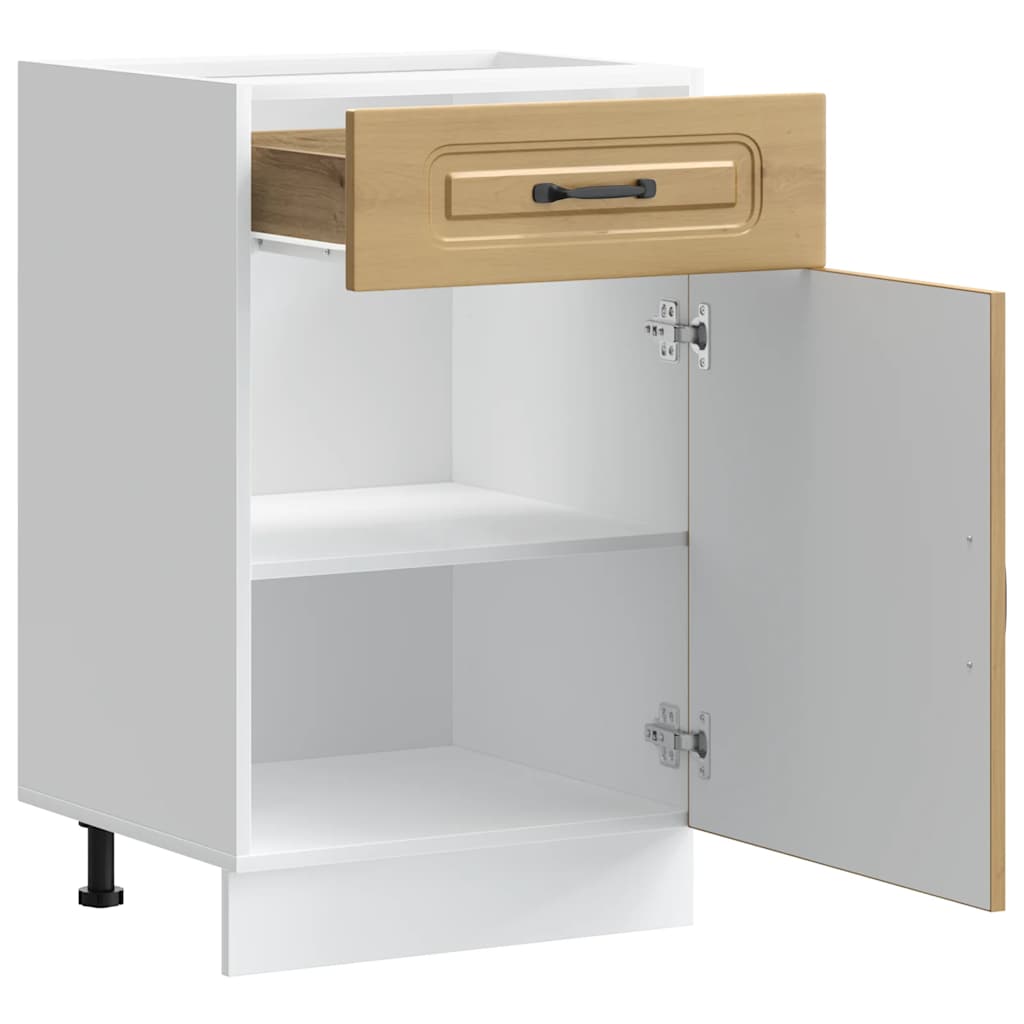 Küchenunterschrank Kalmar Artisan-Eiche Holzwerkstoff