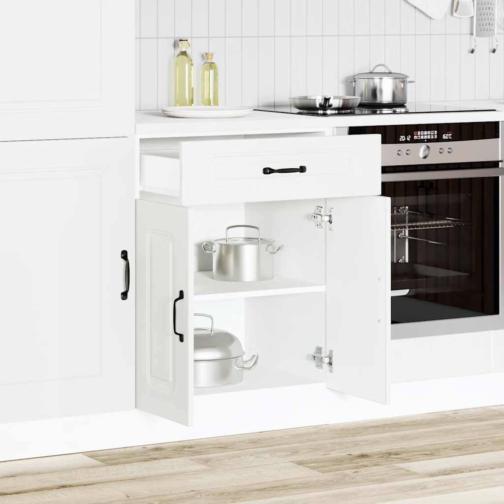 Küchenunterschrank Kalmar Weiß Holzwerkstoff