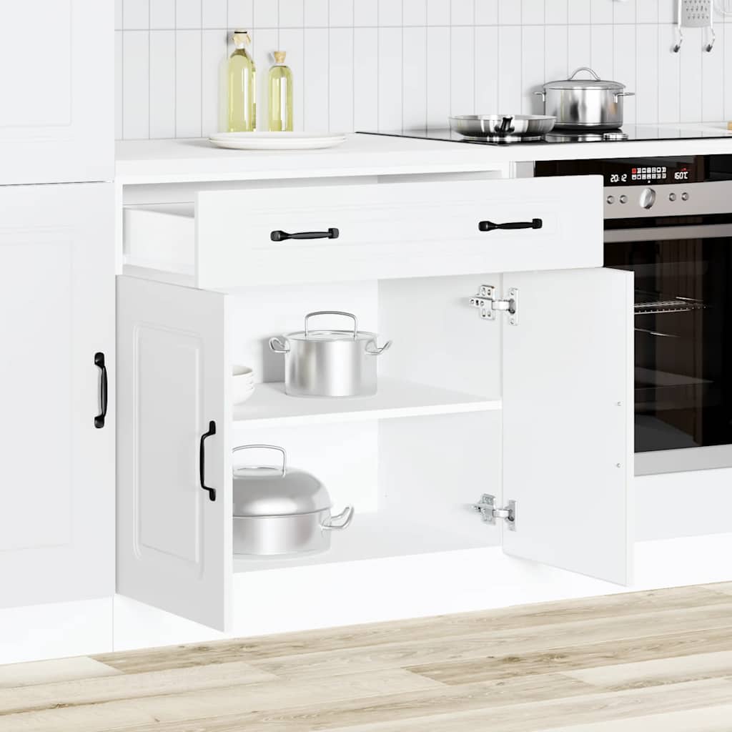 Küchenunterschrank Kalmar Weiß Holzwerkstoff
