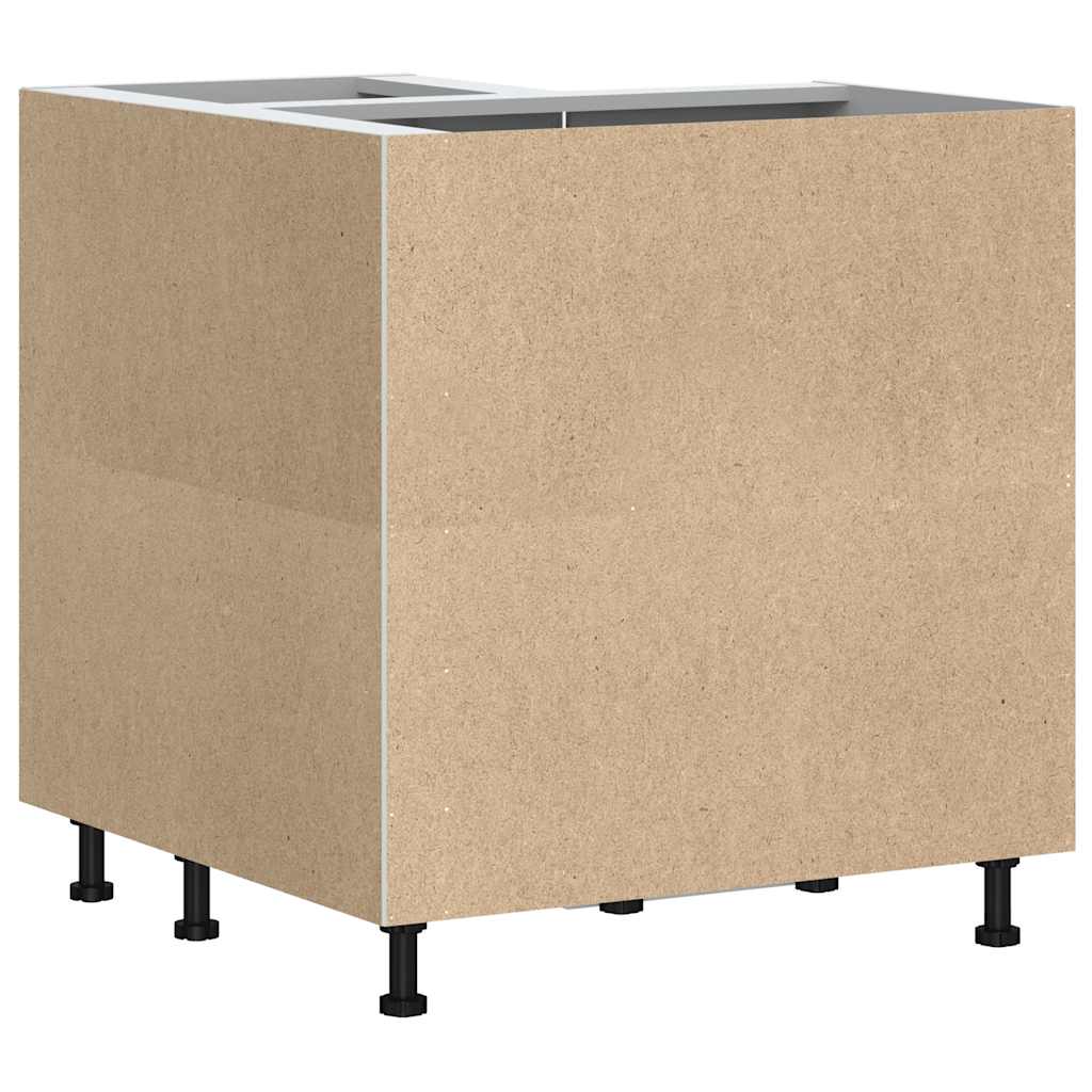Küchen-Eckunterschrank Kalmar Hochglanz-Weiß Holzwerkstoff