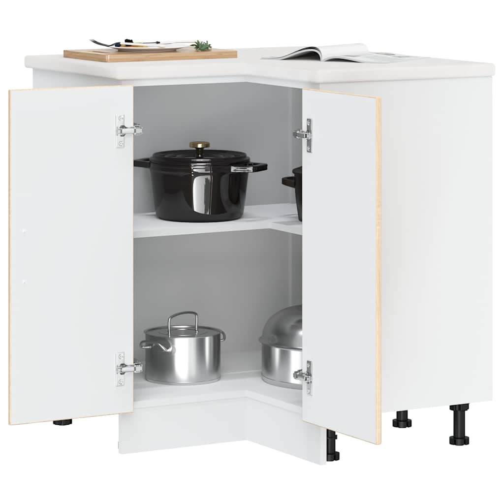 Küchen-Eckunterschrank Kalmar Sonoma-Eiche Holzwerkstoff