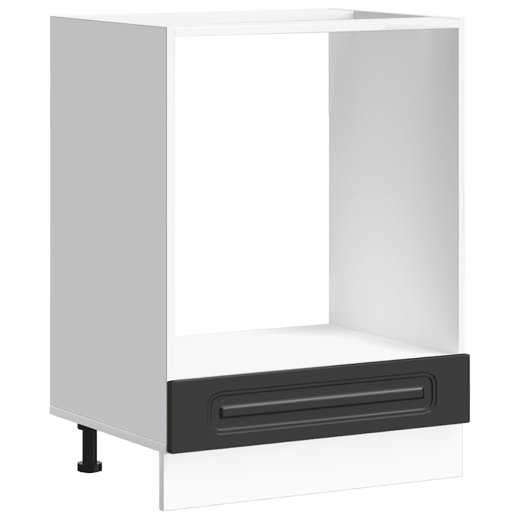 Herdumbauschrank Kalmar Schwarz Holzwerkstoff
