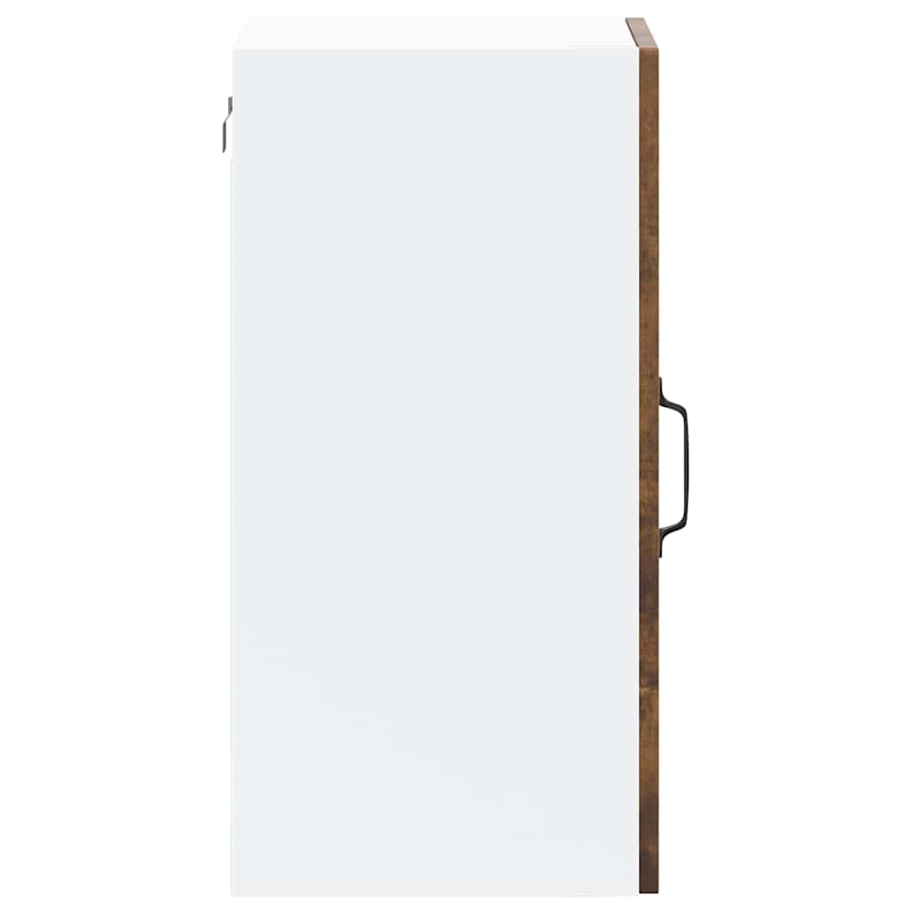 Küchen-Hängeschrank mit Glastür Kalmar Räuchereiche Holzwerkstoff