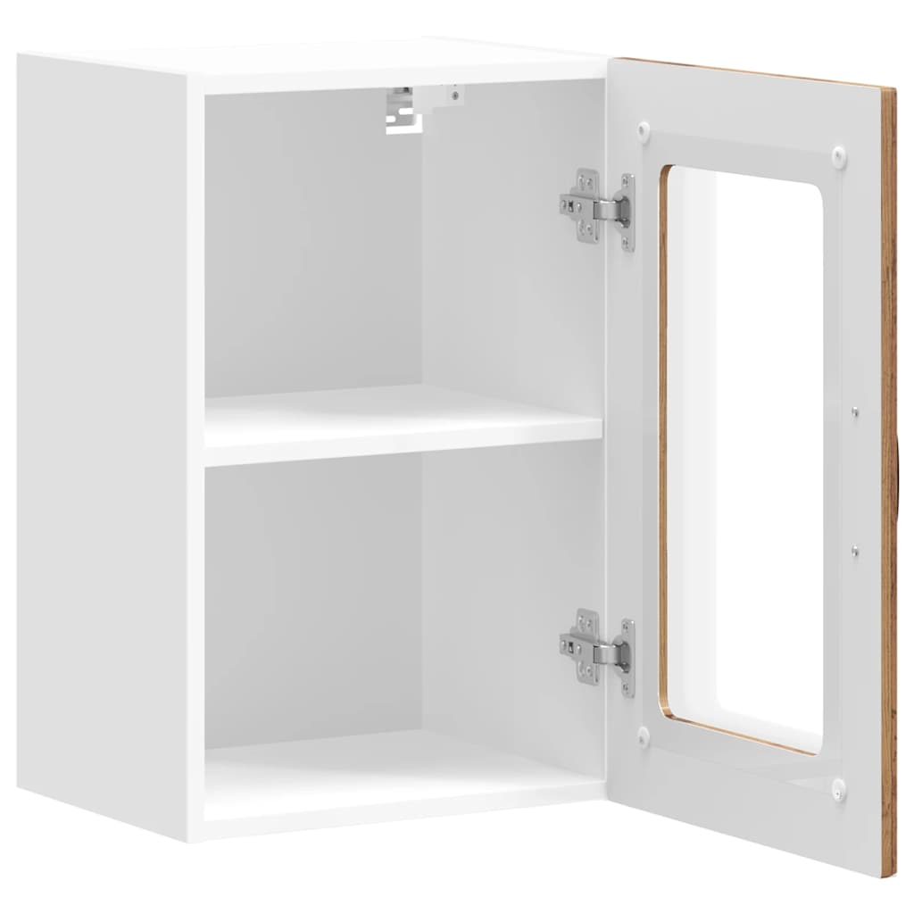 Küchen-Hängeschrank mit Glastür Kalmar Altholz-Optik Holzwerkstoff