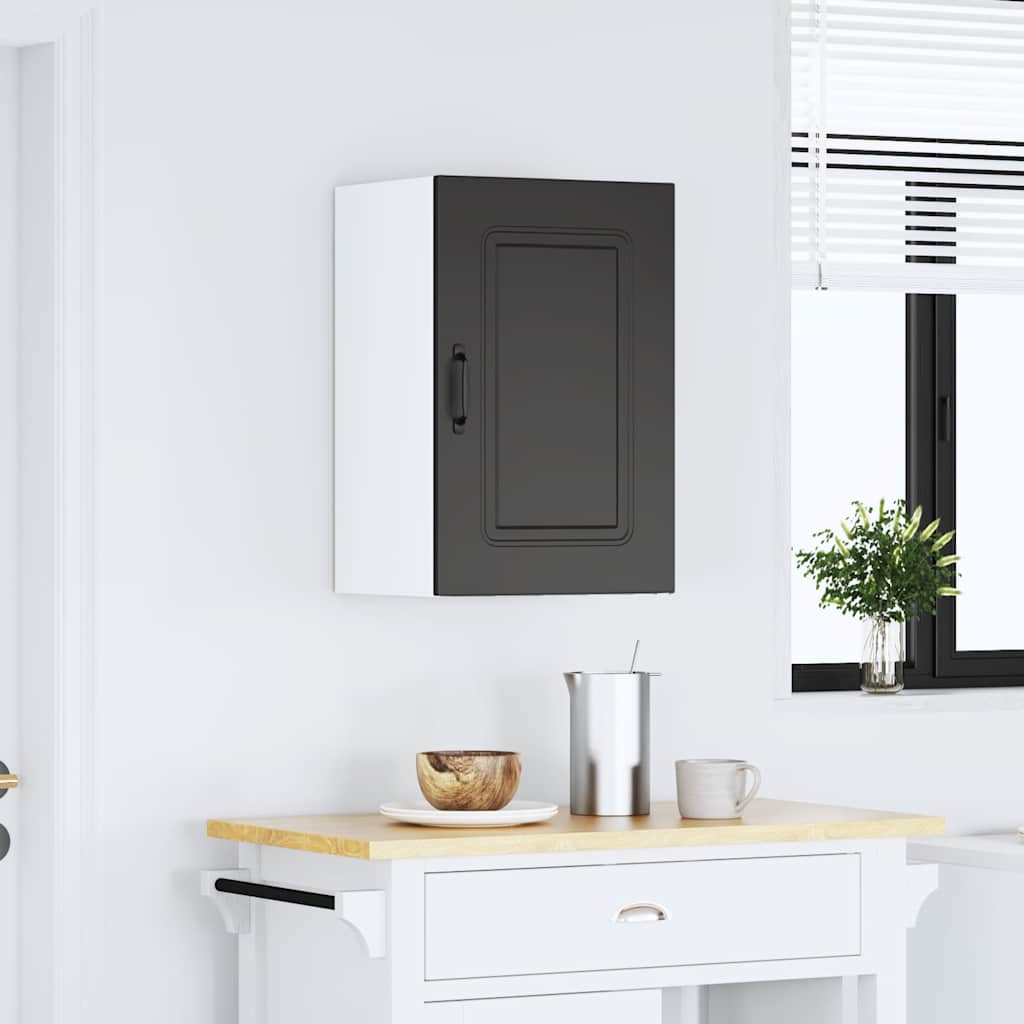 Küchen-Hängeschrank Kalmar Schwarz Holzwerkstoff