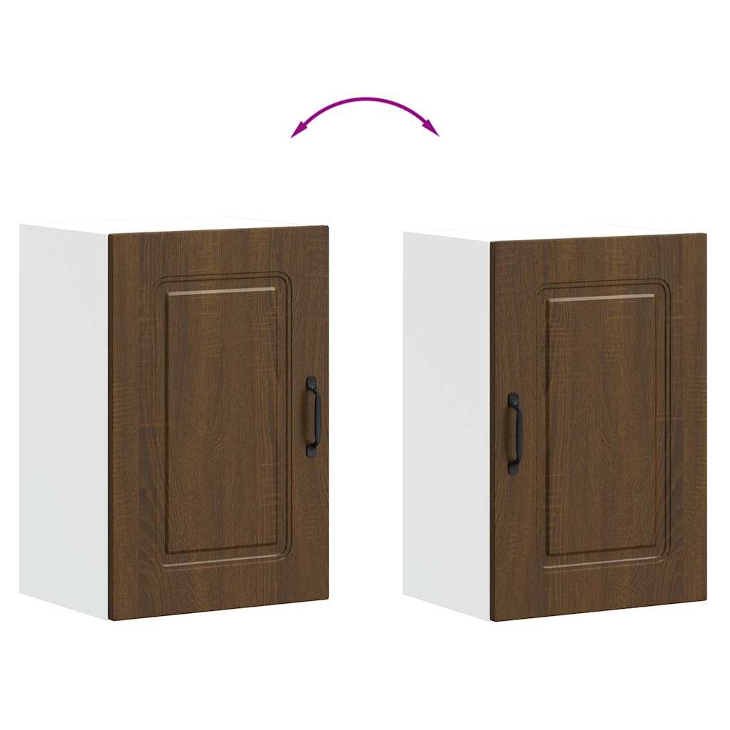 Küchen-Hängeschrank Kalmar Braun Eichen-Optik Holzwerkstoff