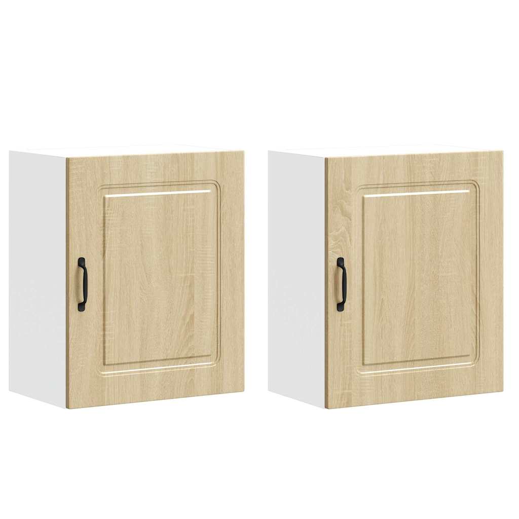 Küchen-Hängeschränke 2 Stk. Kalmar Sonoma-Eiche Holzwerkstoff