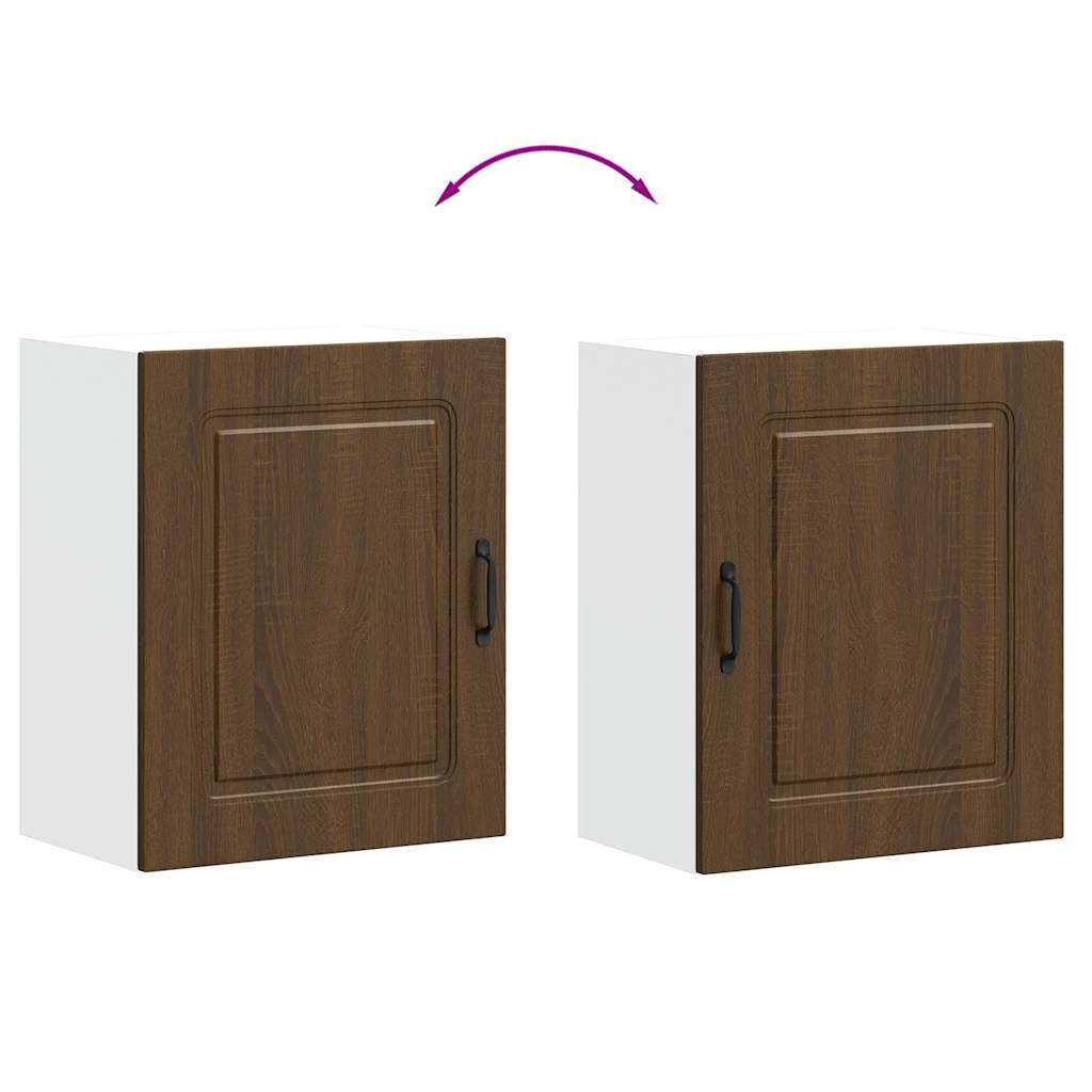 Küchen-Hängeschrank Kalmar Braun Eichen-Optik Holzwerkstoff