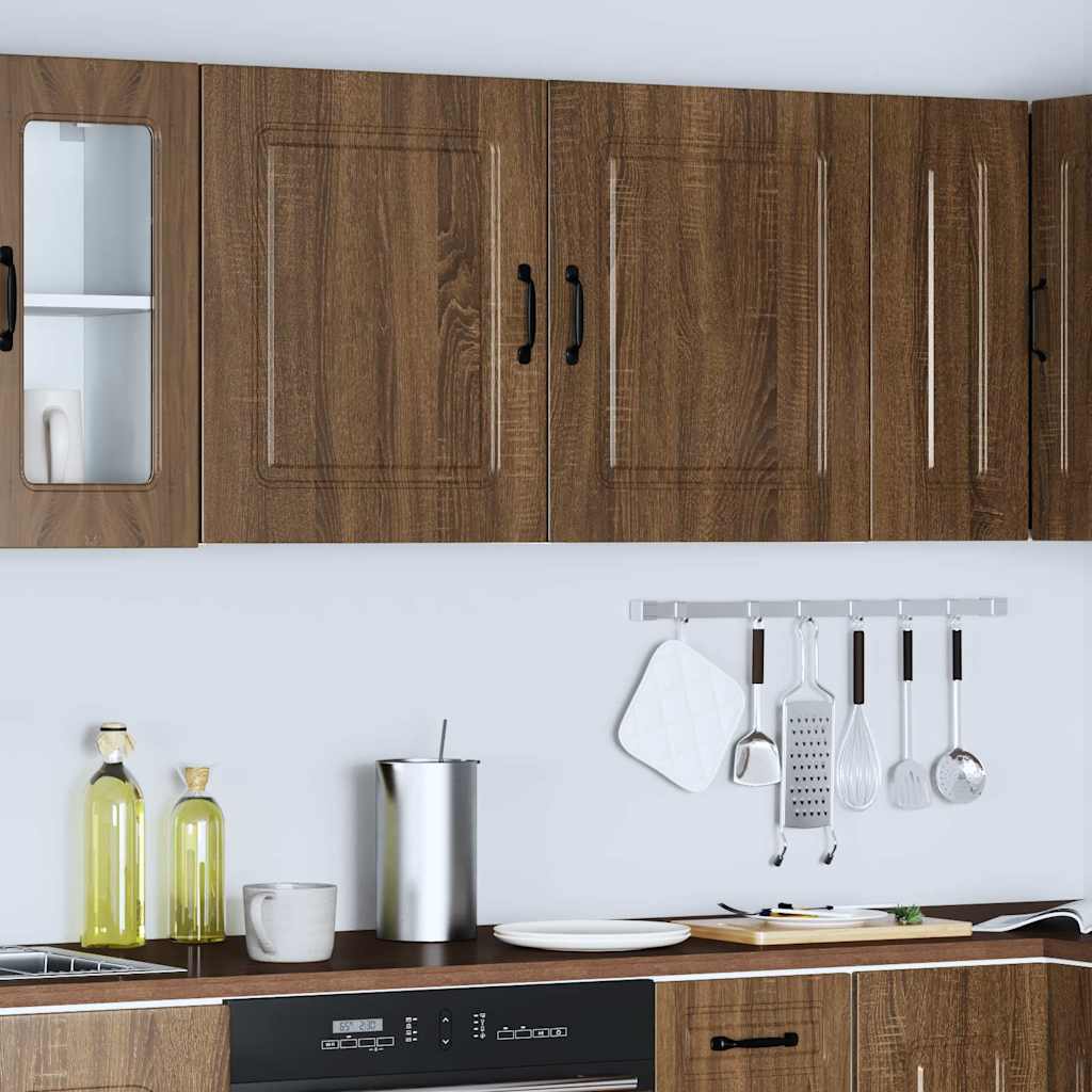 Küchen-Hängeschränke 2 Stk. Kalmar Braun Eichen-Optik Holzwerkstoff