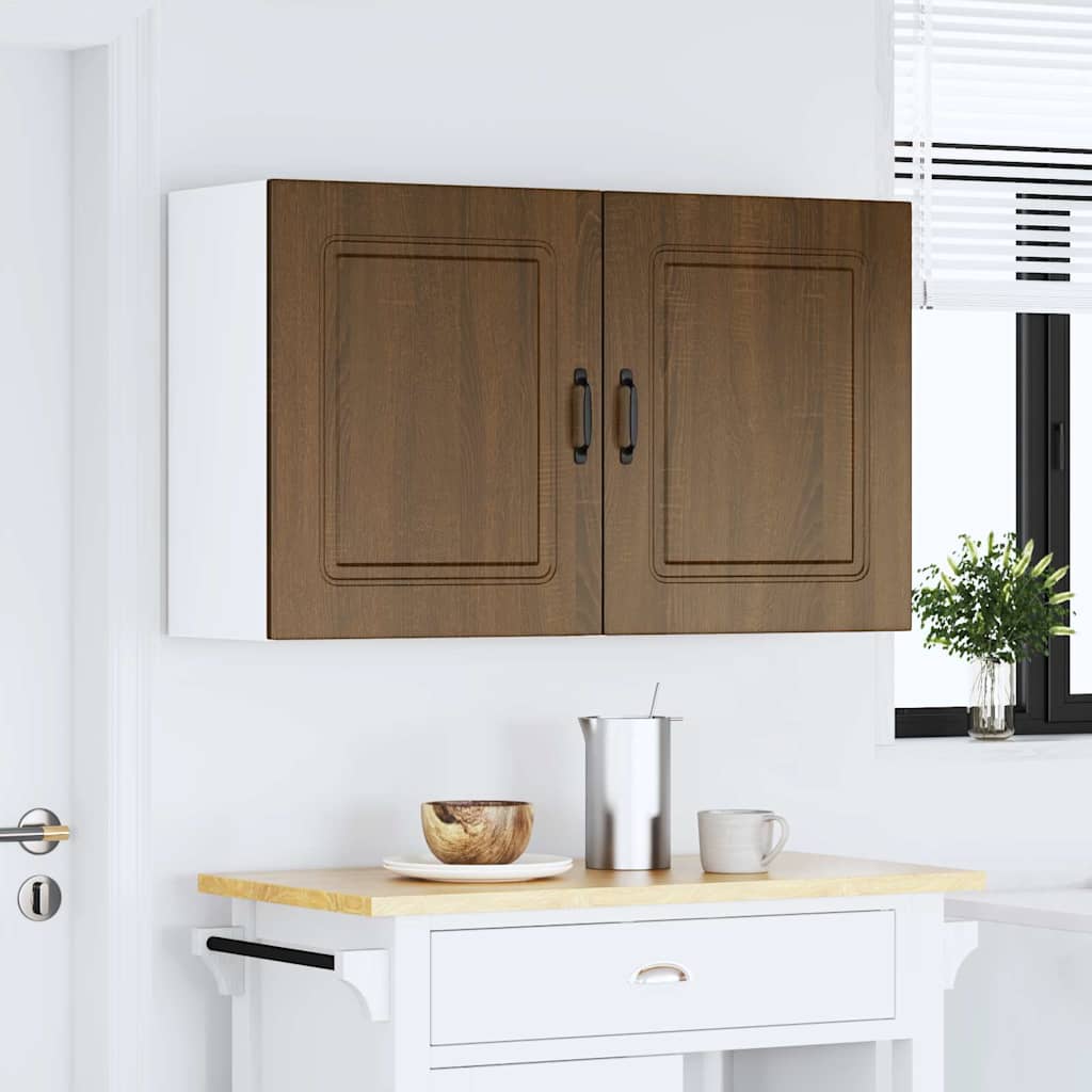 Küchen-Hängeschränke 2 Stk. Kalmar Braun Eichen-Optik Holzwerkstoff