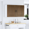 Küchen-Hängeschränke 2 Stk. Kalmar Braun Eichen-Optik Holzwerkstoff