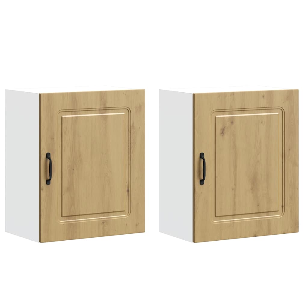 Küchen-Hängeschränke 2 Stk. Kalmar Artisan-Eiche Holzwerkstoff