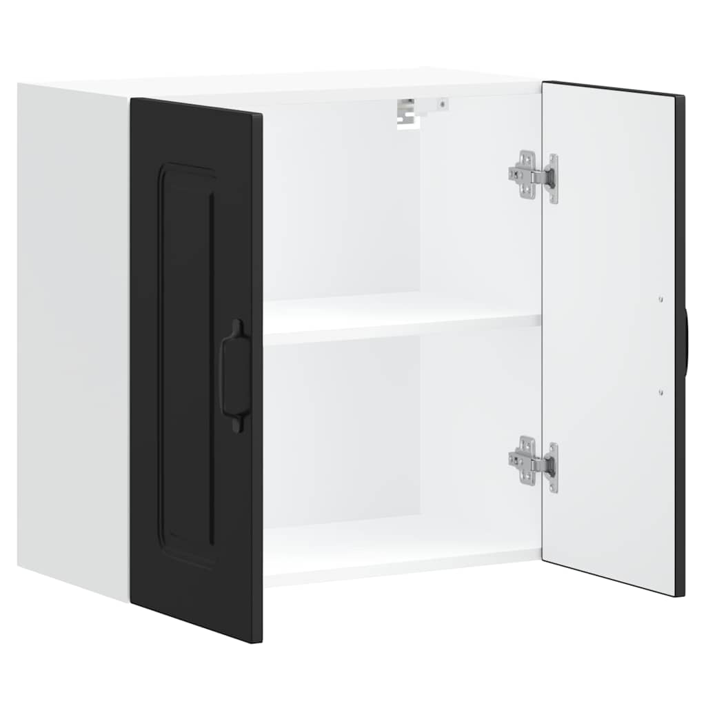 Küchen-Hängeschrank Kalmar Schwarz Holzwerkstoff