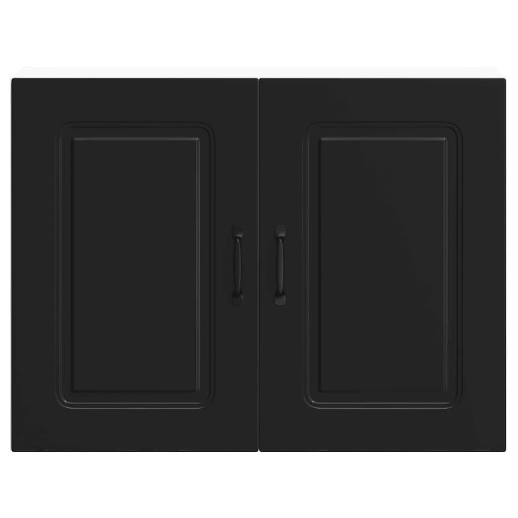 Küchen-Hängeschrank Kalmar Schwarz Holzwerkstoff