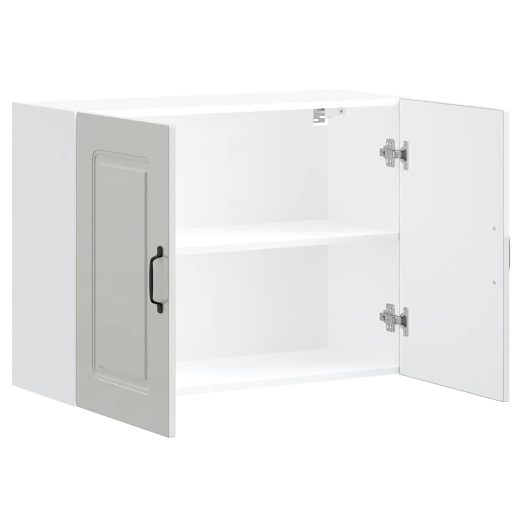 Küchen-Hängeschrank Kalmar Hochglanz-Weiß Holzwerkstoff