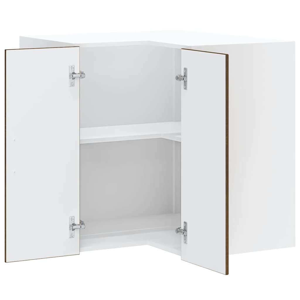 Küchen-Eckhängeschrank Kalmar Braun Eichen-Optik Holzwerkstoff