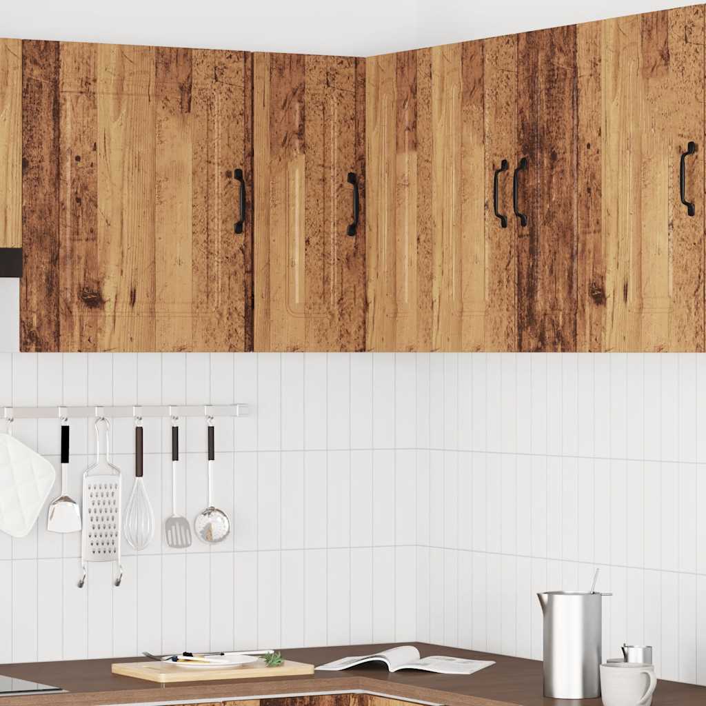 Küchen-Eckhängeschrank Kalmar Altholz-Optik Holzwerkstoff