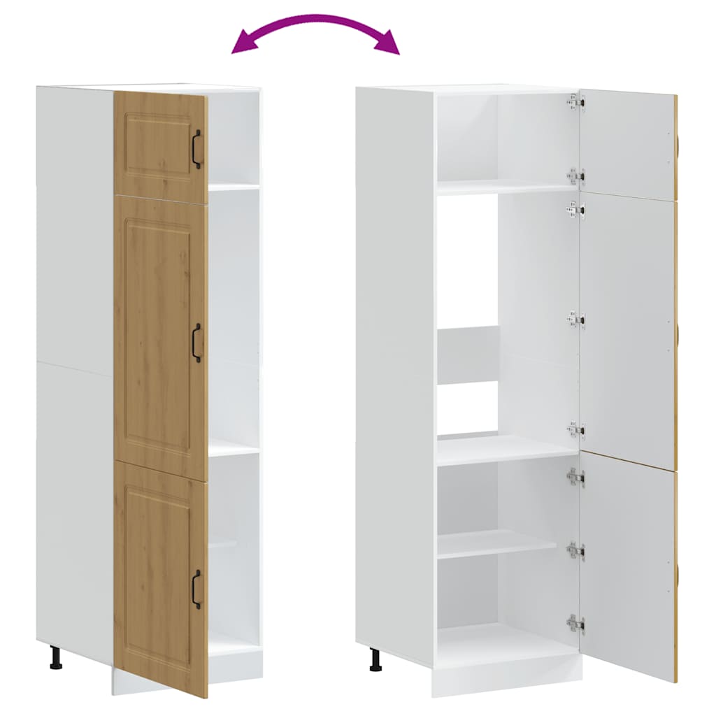 Küchenschrank Kalmar Artisan-Eiche Holzwerkstoff