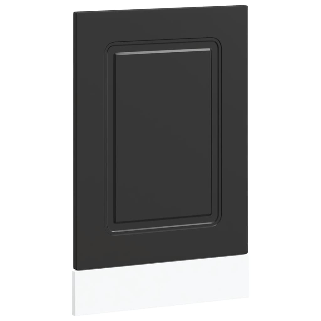 Geschirrspülerblende Kalmar Schwarz 45x1,5x57 cm Holzwerkstoff