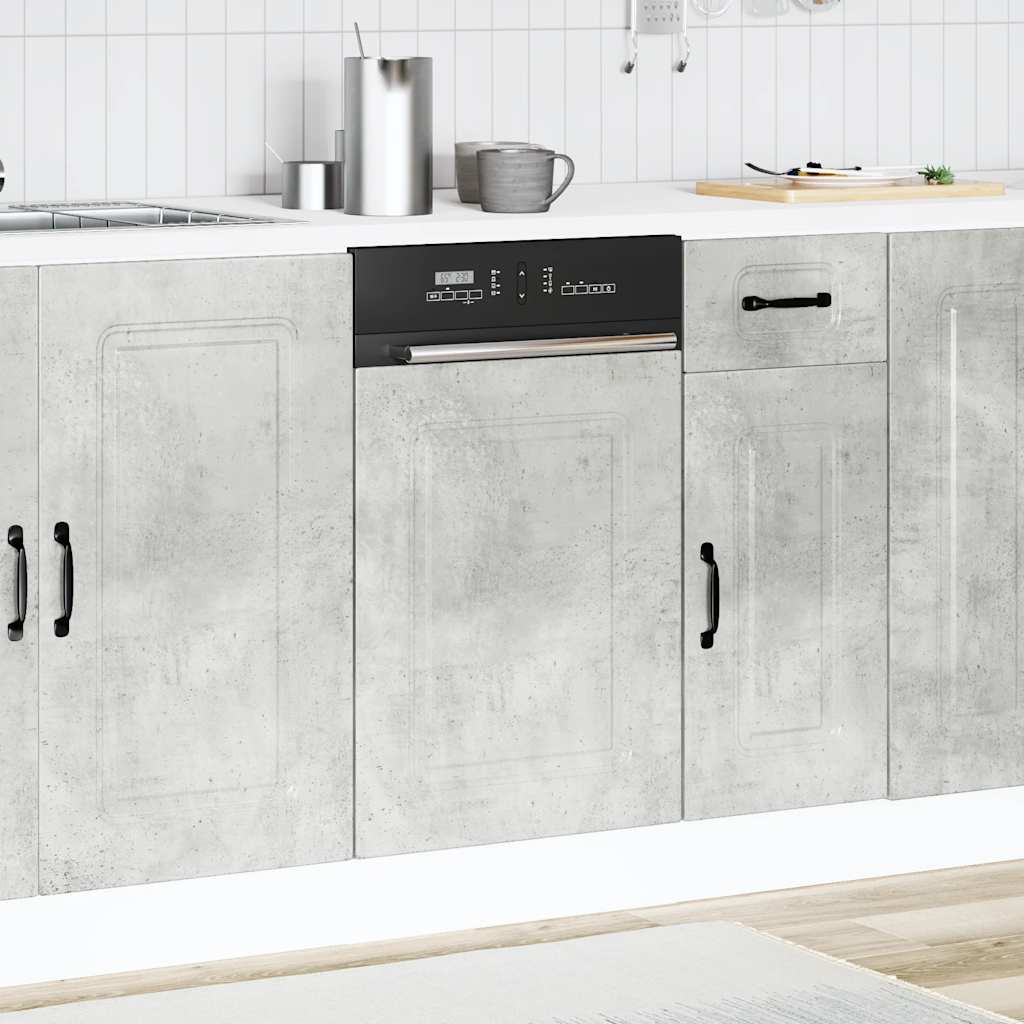 Geschirrspülerblende Kalmar Betongrau 45x1,5x57cm Holzwerkstoff