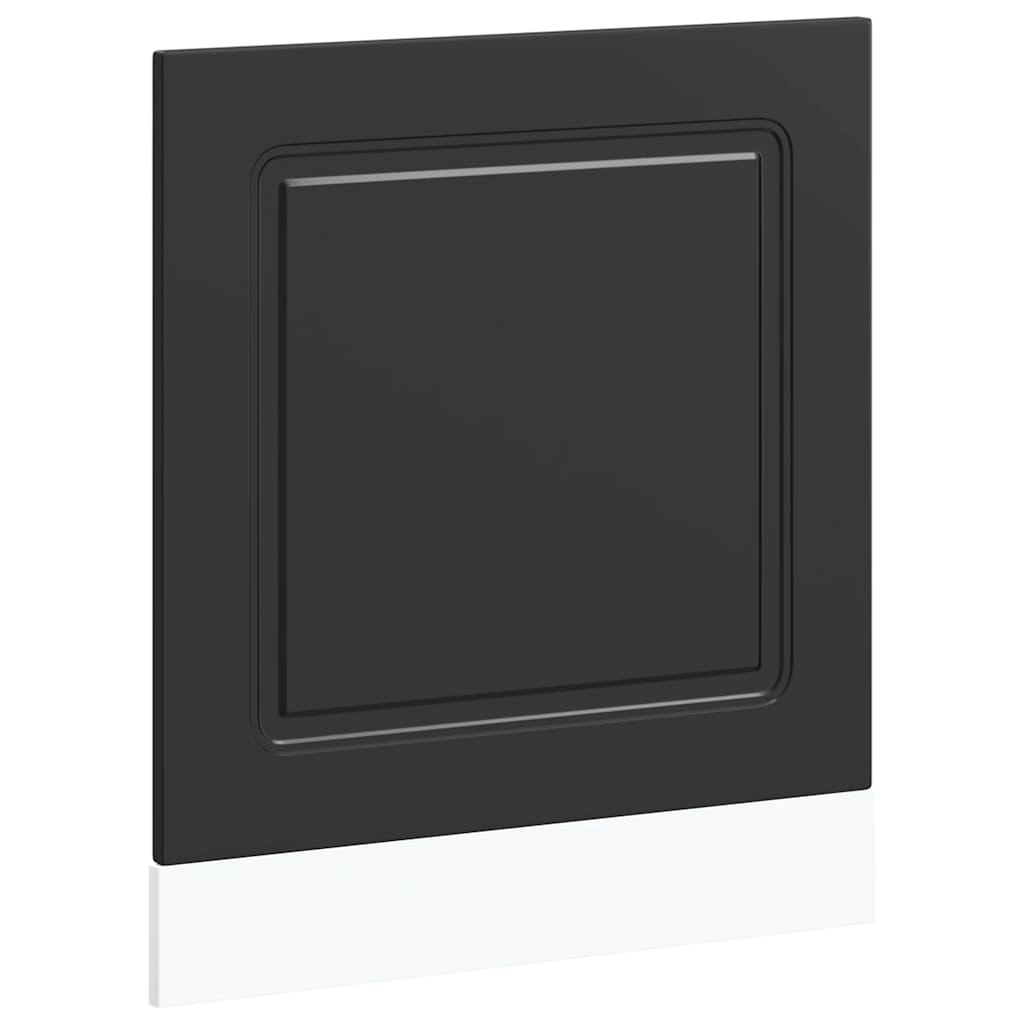 Geschirrspülerblende Kalmar Schwarz 60x1,5x57 cm Holzwerkstoff