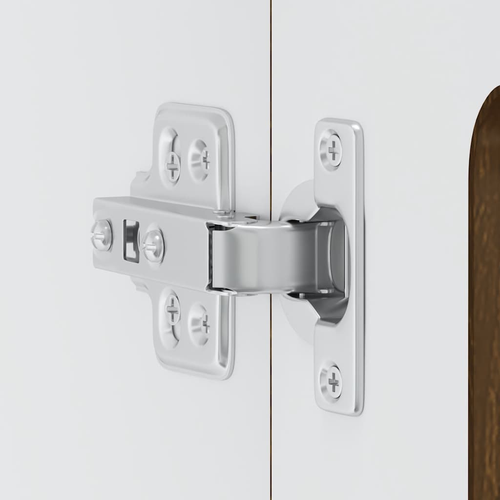 Küchen-Hängeschrank mit Glastür Kalmar Braun Eichen-Optik
