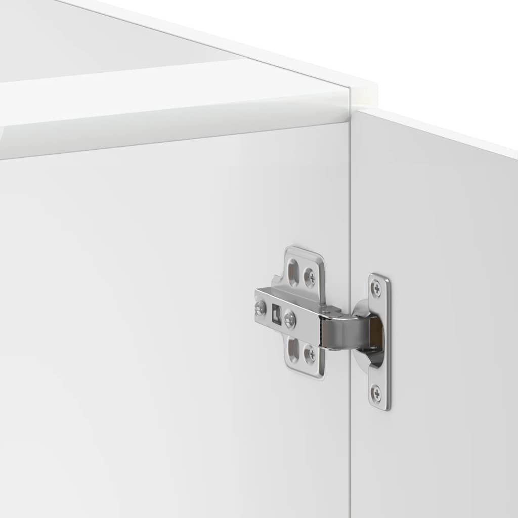 Spülenunterschrank Lucca Hochglanz-Weiß Holzwerkstoff