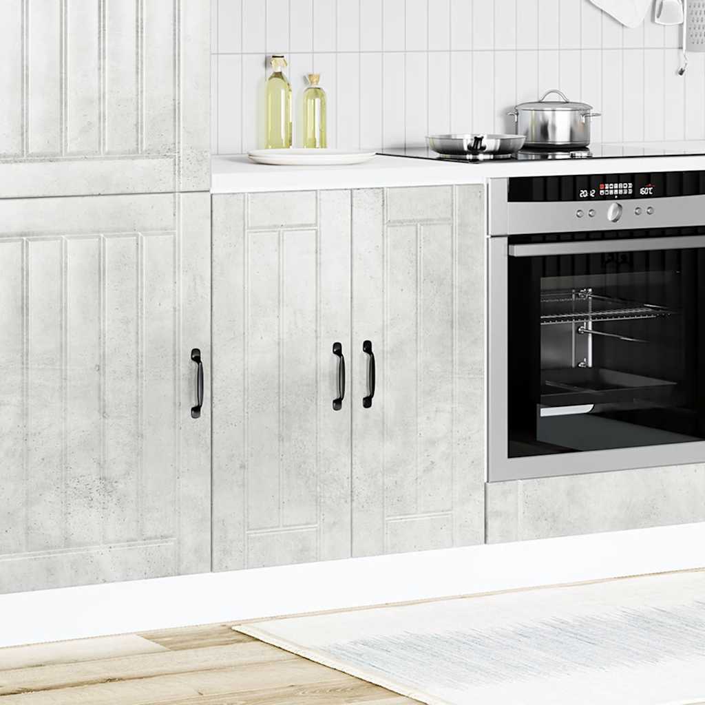 Spülenunterschrank Lucca Betongrau Holzwerkstoff