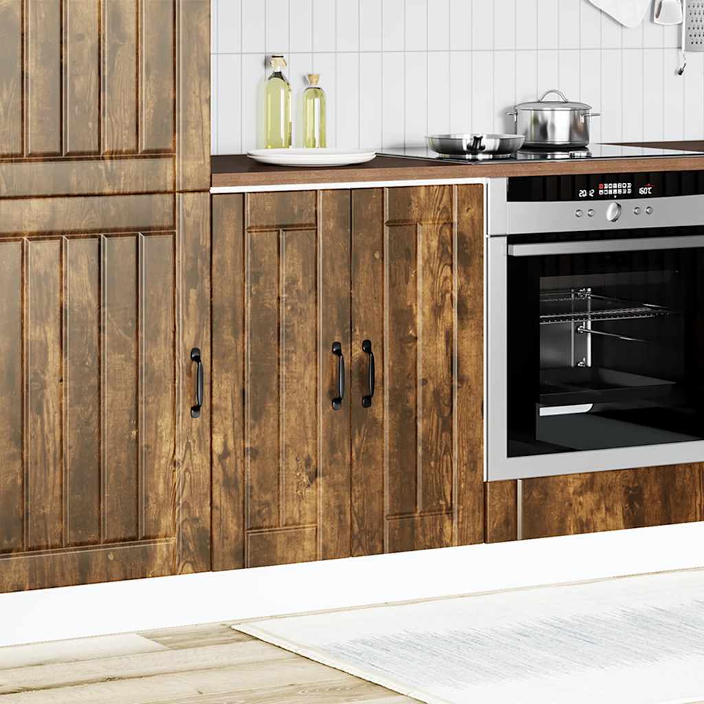 Spülenunterschrank Lucca Räuchereiche Holzwerkstoff