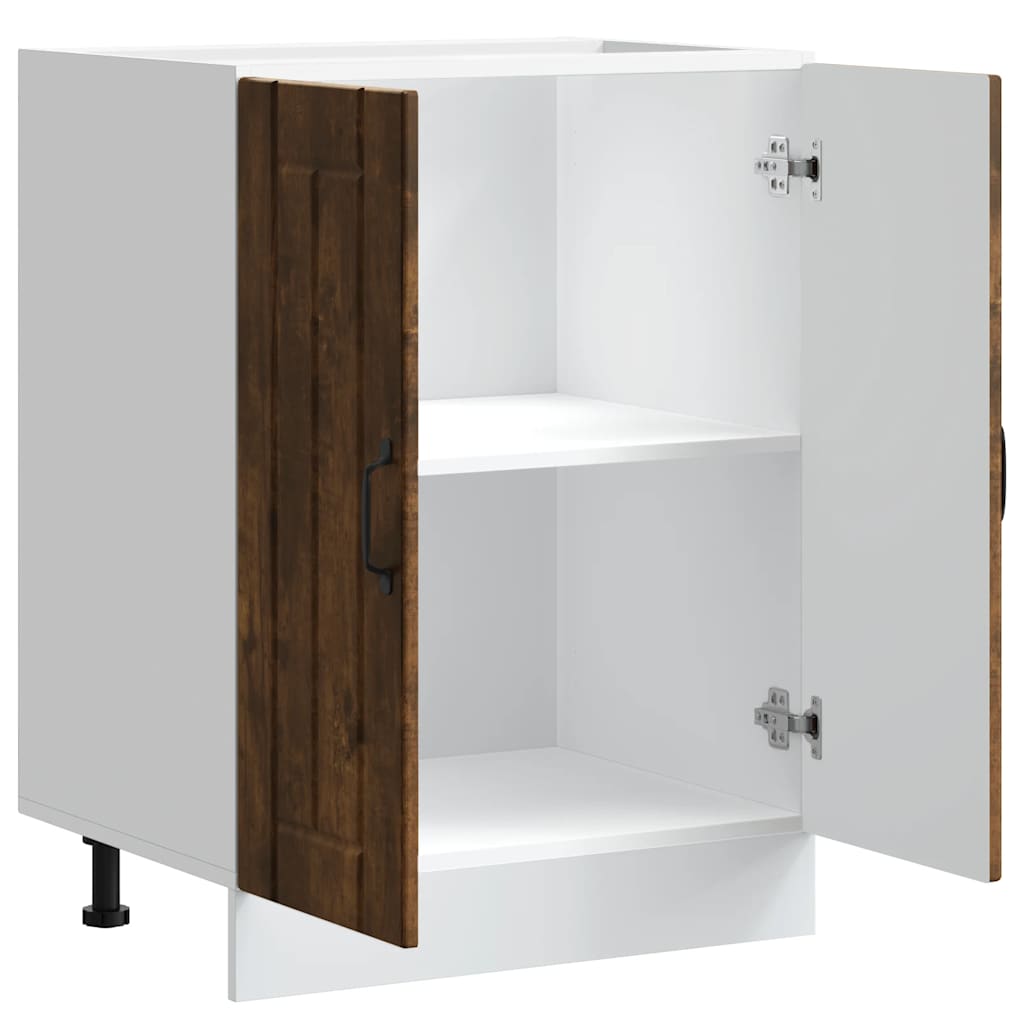 Spülenunterschrank Lucca Räuchereiche Holzwerkstoff